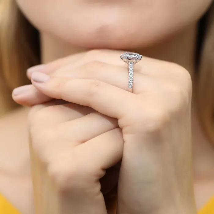 5Stone Solitaire 38ct CZ Ring Set in Sterling Silver BERRICLE Rings