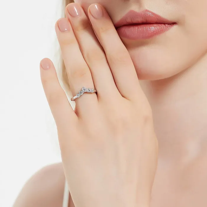 5Stone Solitaire 38ct CZ Ring Set in Sterling Silver BERRICLE Rings