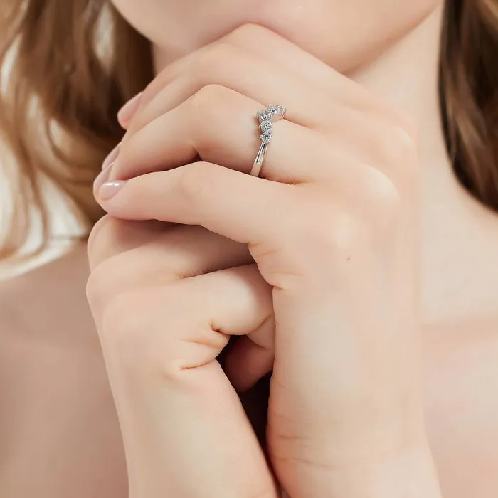 5Stone Solitaire 38ct CZ Ring Set in Sterling Silver BERRICLE Rings