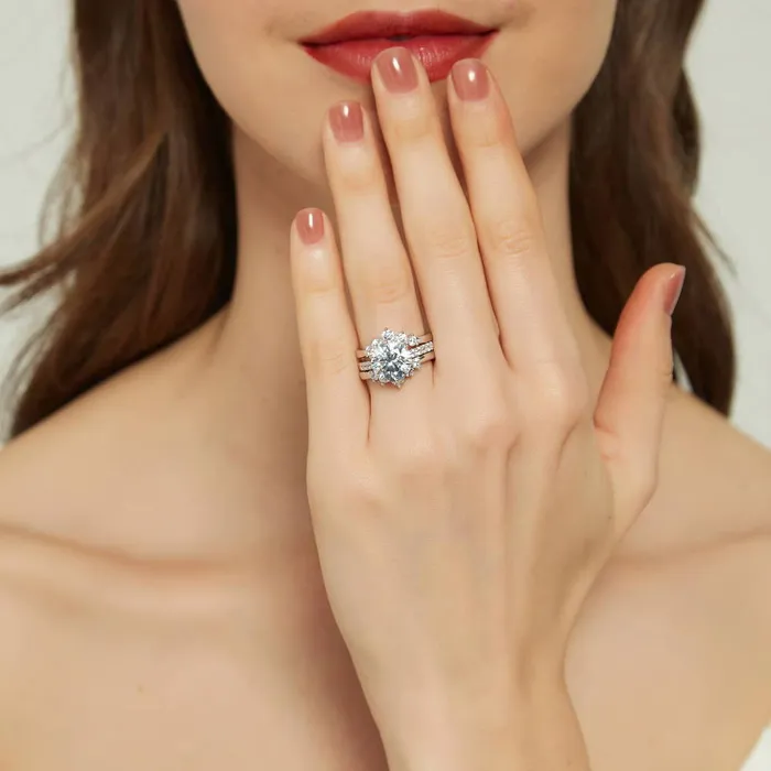 5Stone Solitaire 38ct CZ Ring Set in Sterling Silver BERRICLE Rings