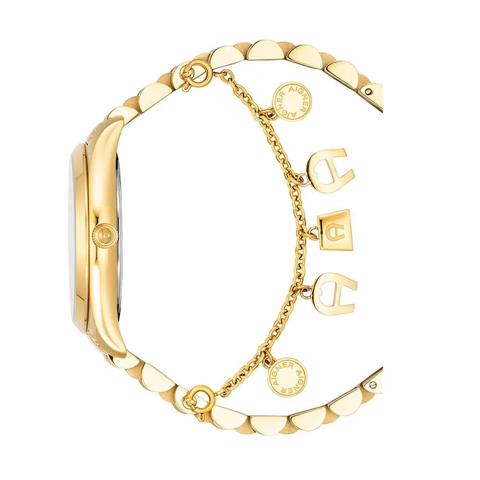 Aigner Scafati Ladies Green Dial Gold Stainless Steel Watch Aigner Bracelets Aigner Scafati Ladies Green Dial Gold Stainless Steel Watch Aigner Bracelets
