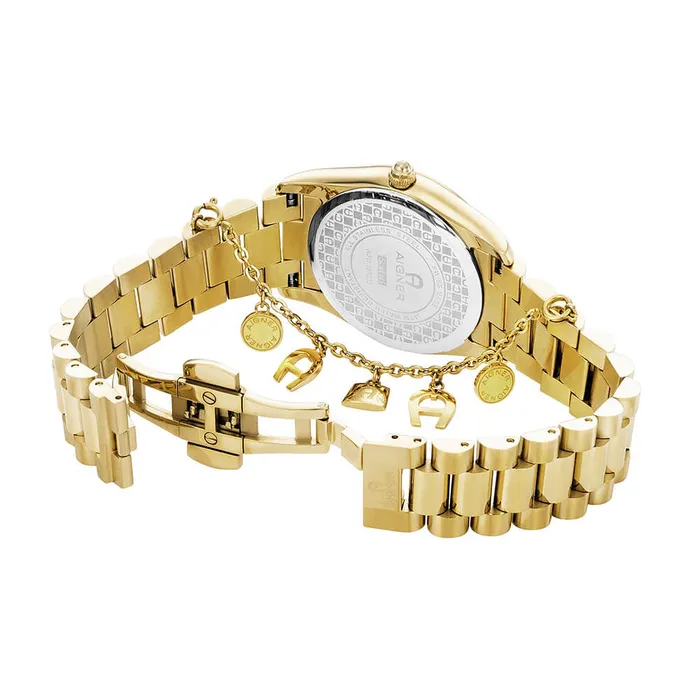Aigner Scafati Ladies Green Dial Gold Stainless Steel Watch Aigner Bracelets Aigner Scafati Ladies Green Dial Gold Stainless Steel Watch Aigner Bracelets
