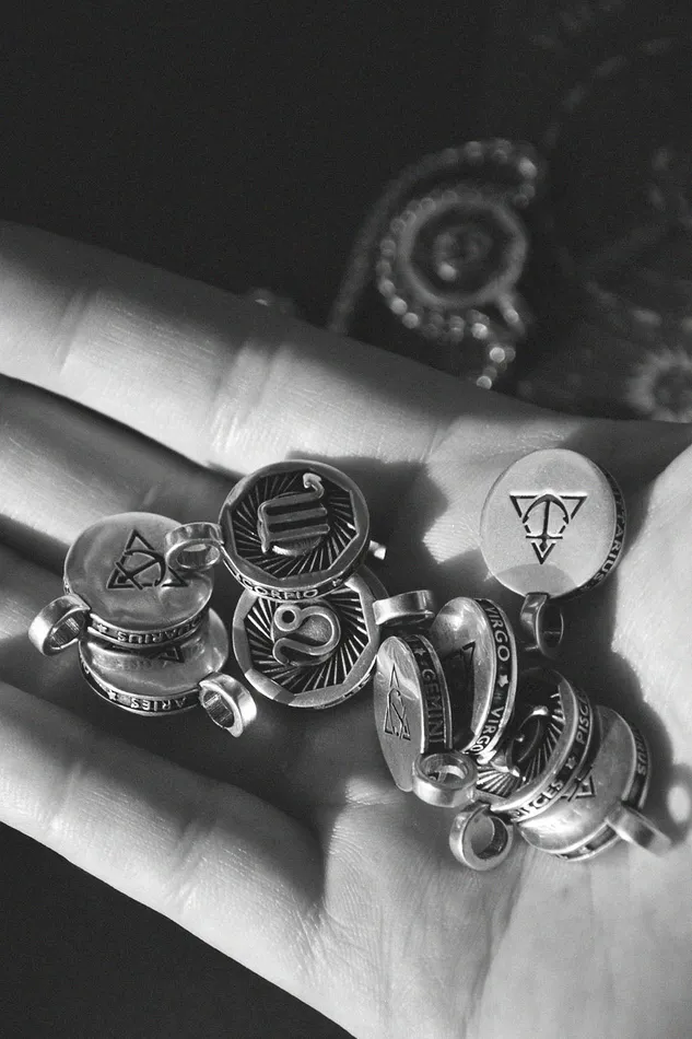 Air Anchor Charm Necklaces Trip Around the Sun Zodiac Charm