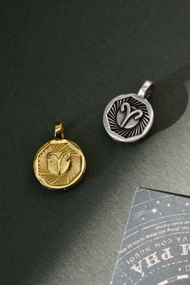 Air Anchor Charm Necklaces Trip Around the Sun Zodiac Charm