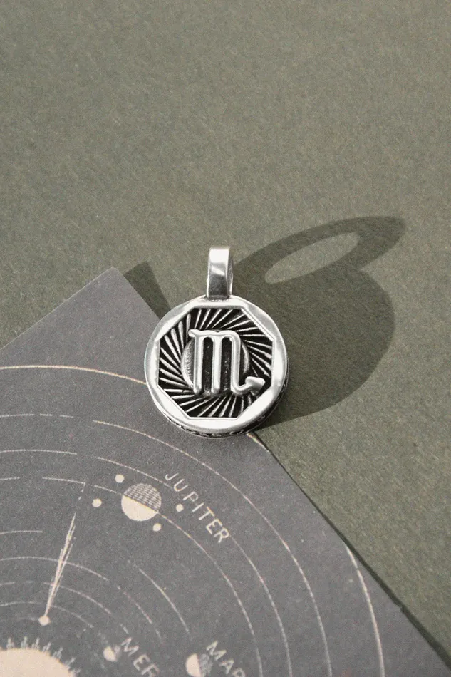 Air Anchor Charm Necklaces Trip Around the Sun Zodiac Charm