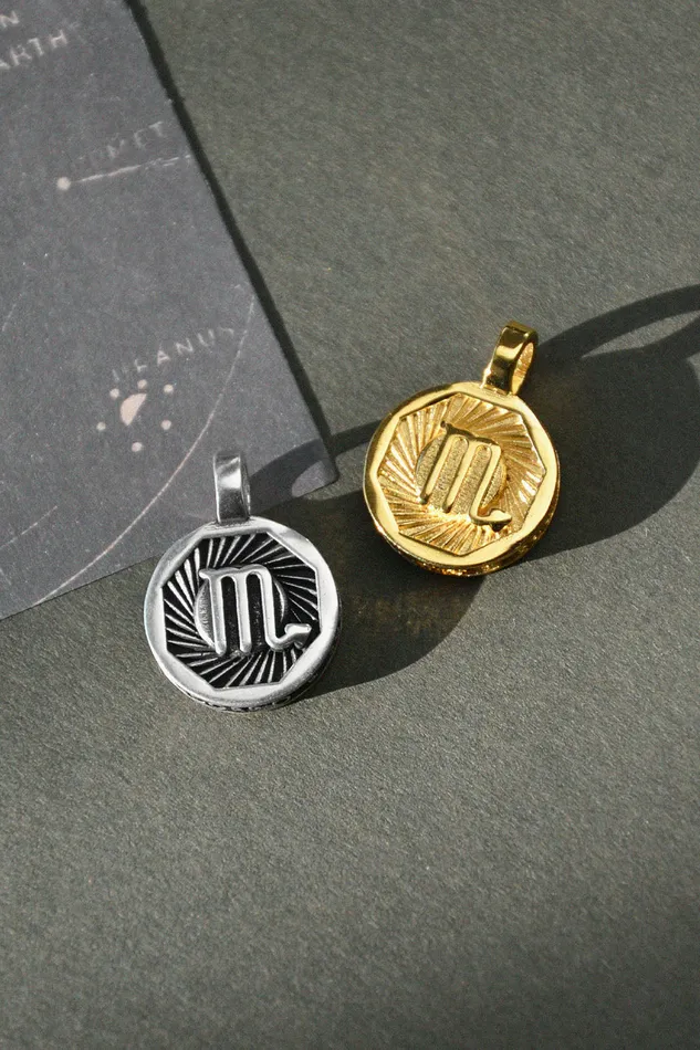 Air Anchor Charm Necklaces Trip Around the Sun Zodiac Charm