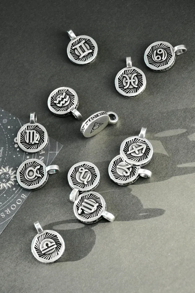 Air Anchor Charm Necklaces Trip Around the Sun Zodiac Charm