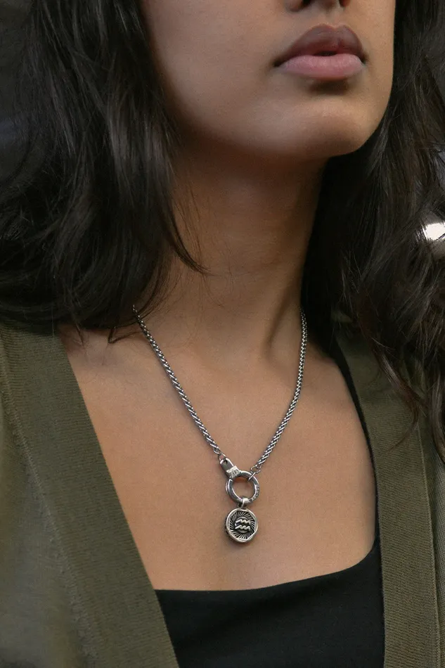 Air Anchor Charm Necklaces Trip Around the Sun Zodiac Charm
