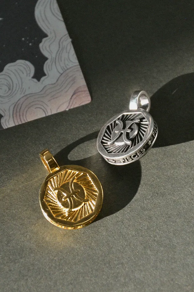 Air Anchor Charm Necklaces Trip Around the Sun Zodiac Charm