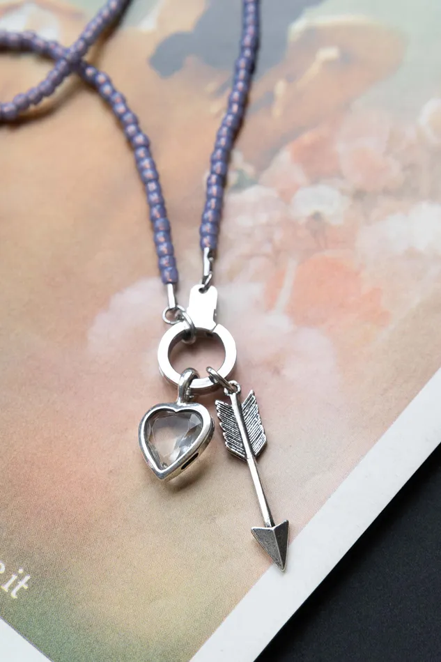 Air Anchor Stainless Steel Anything Could Happen Necklace with Cuff Keeper Necklaces