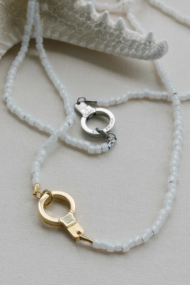 Air Anchor Stainless Steel Anything Could Happen Necklace with Cuff Keeper Necklaces