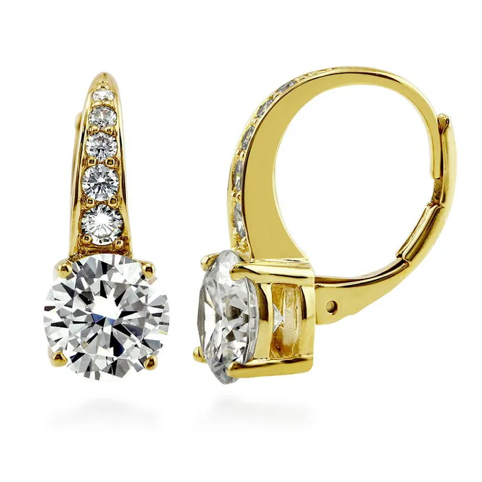 BERRICLE CZ Dangle Earrings in Sterling Silver 2 Pairs Earrings