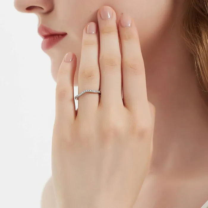 BERRICLE Rings 3Stone 1ct Emerald Cut CZ Ring Set in Sterling Silver