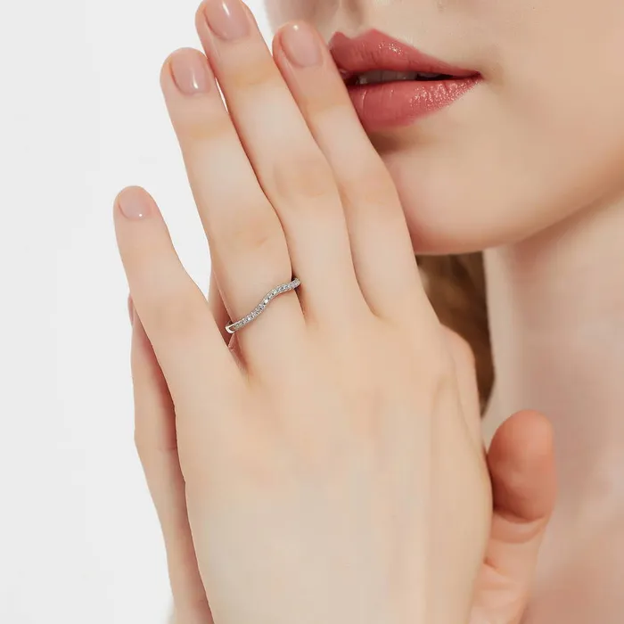 BERRICLE Rings 3Stone 1ct Emerald Cut CZ Ring Set in Sterling Silver