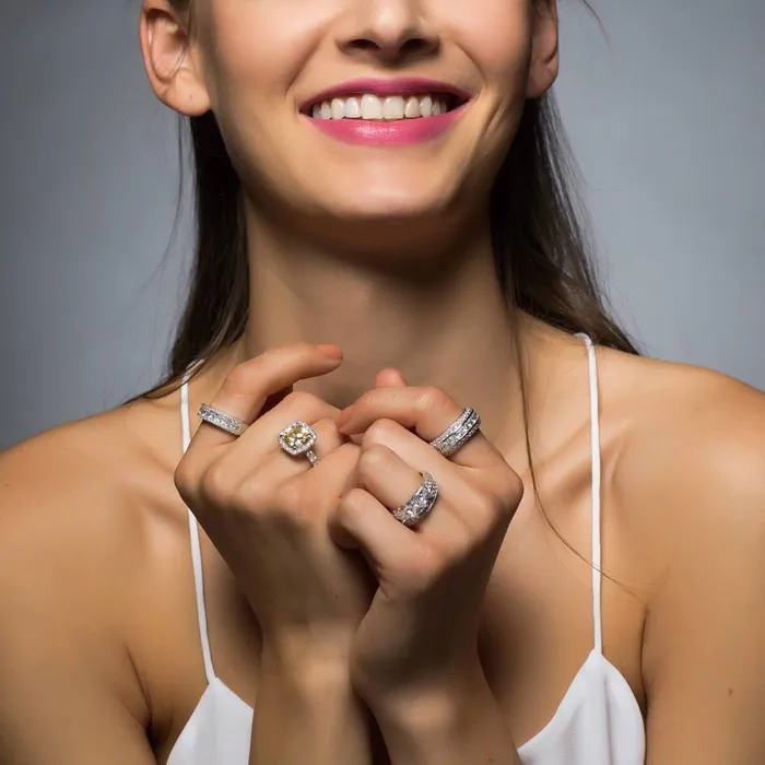BERRICLE Rings Channel CZ Eternity Ring in Sterling Silver
