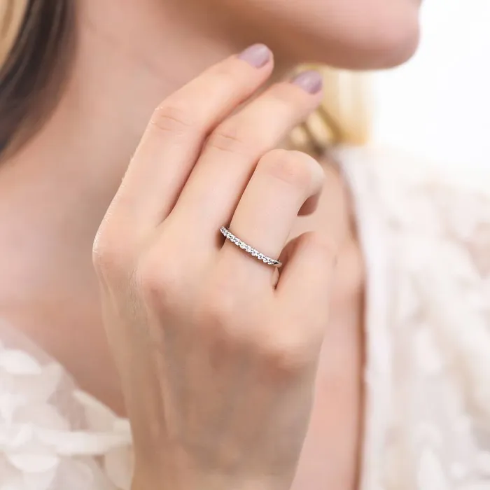 BERRICLE Rings Solitaire 045ct CZ Ring Set in Sterling Silver