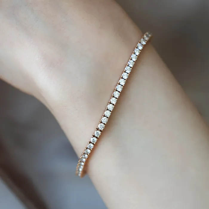 Bracelets Capucinne Diamond Tennis Bracelet 18K Rose Gold