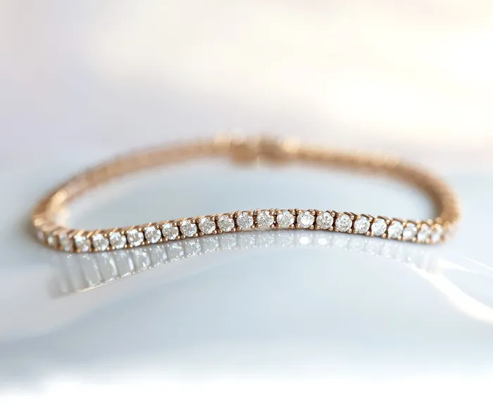 Bracelets Capucinne Diamond Tennis Bracelet 18K Rose Gold
