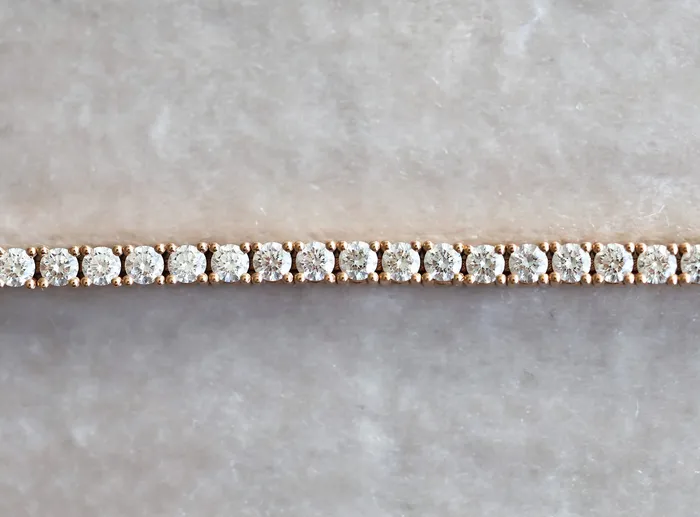 Bracelets Capucinne Diamond Tennis Bracelet 18K Rose Gold