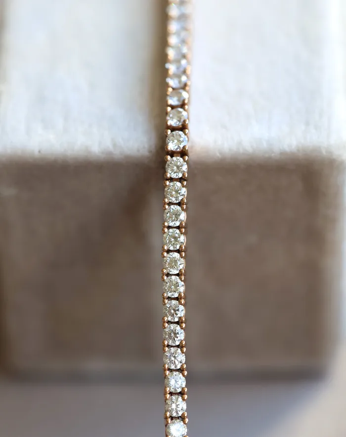 Bracelets Capucinne Diamond Tennis Bracelet 18K Rose Gold