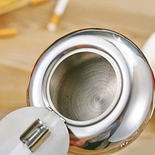 Bracelets Dropshipped via Social Commerce Network Ubersweet Household Durable Stainless Steel Metal Ashtray Holder Stand Ashtray with Lid