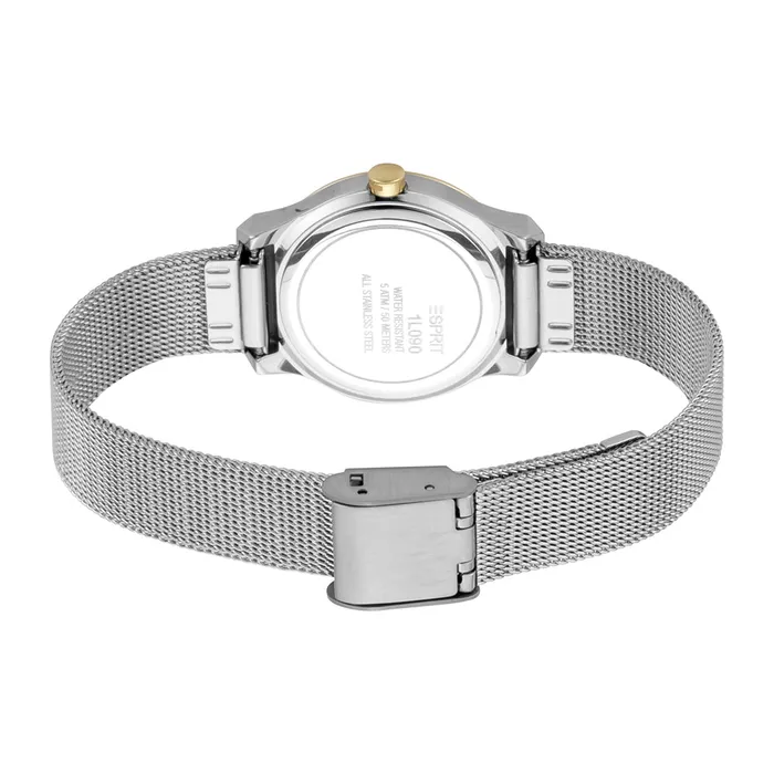Bracelets Esprit Esprit Ladies 2Tone Stainless Steel Watch Silver Color Dial Mesh Bracelet Bracelets Esprit Esprit Ladies 2Tone Stainless Steel Watch Silver Color Dial Mesh Bracelet