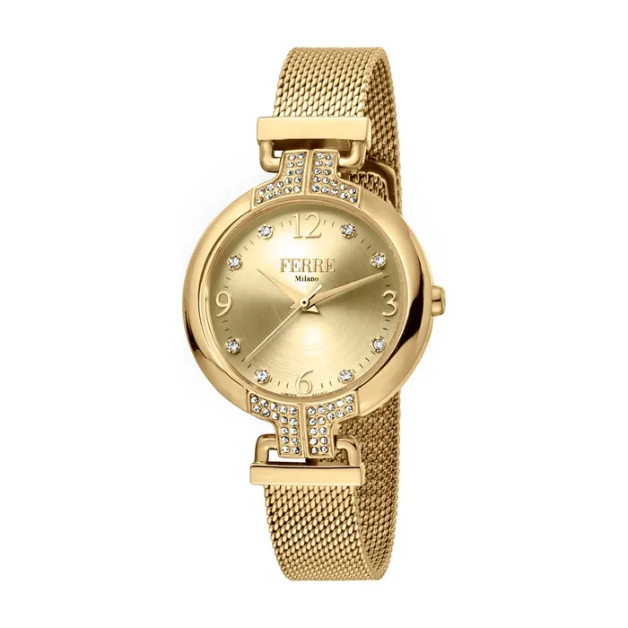 Bracelets Ferre Milano Ferre Milano Ladies Watch With Mesh Bracelet