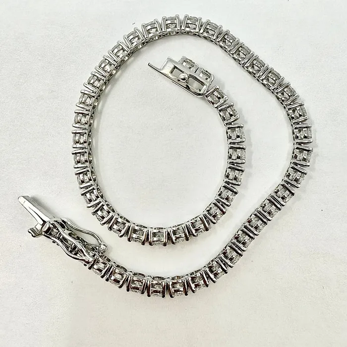 Bracelets Jewelry 14K White Gold Lab Grown 6ct Diamond Tennis Bracelet