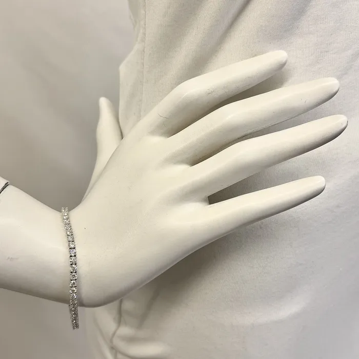 Bracelets Jewelry 14K White Gold Lab Grown 6ct Diamond Tennis Bracelet