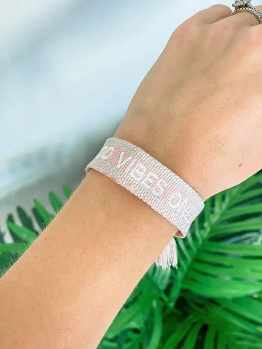 Bracelets Prep Obsessed UI Good Vibes Only Pull Tassel Bracelet