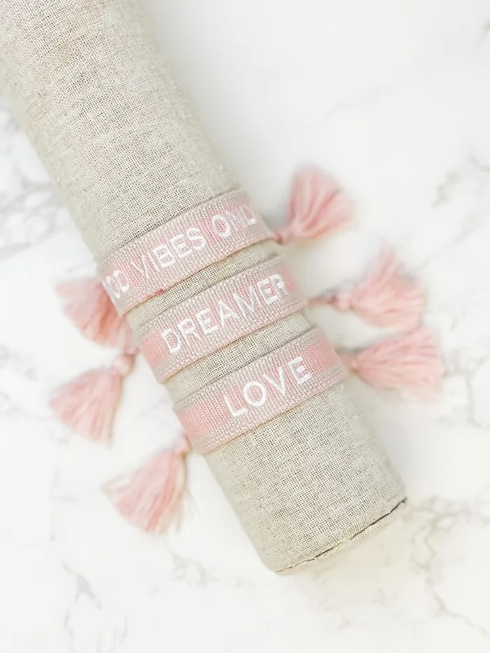 Bracelets Prep Obsessed UI Good Vibes Only Pull Tassel Bracelet