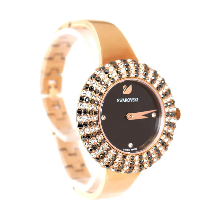 Bracelets Swarovski Swarovski Crystal Rose Watch Metal Bracelet Black RoseGold Tone Bracelets Swarovski Swarovski Crystal Rose Watch Metal Bracelet Black RoseGold Tone