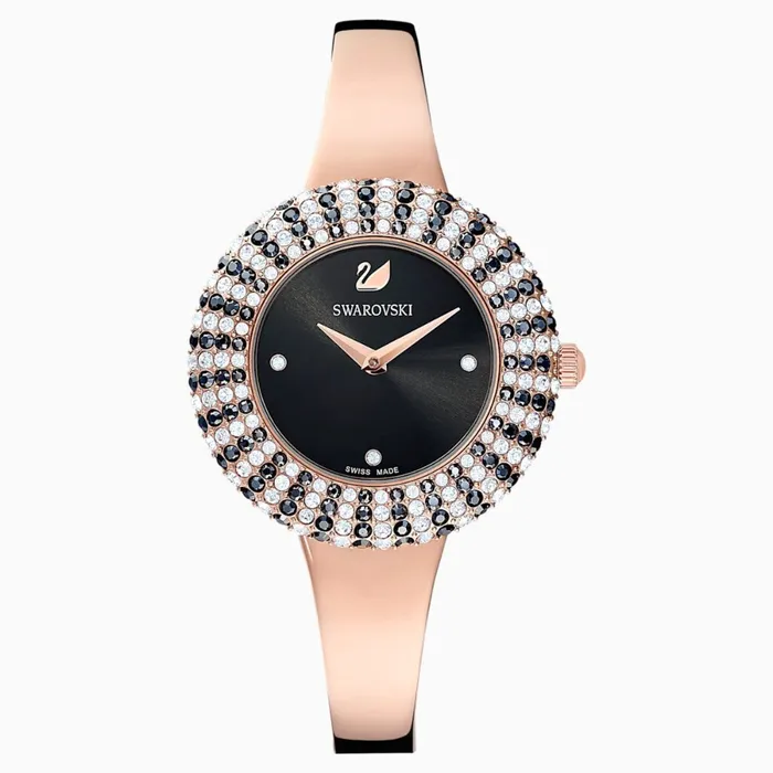 Bracelets Swarovski Swarovski Crystal Rose Watch Metal Bracelet Black RoseGold Tone Bracelets Swarovski Swarovski Crystal Rose Watch Metal Bracelet Black RoseGold Tone