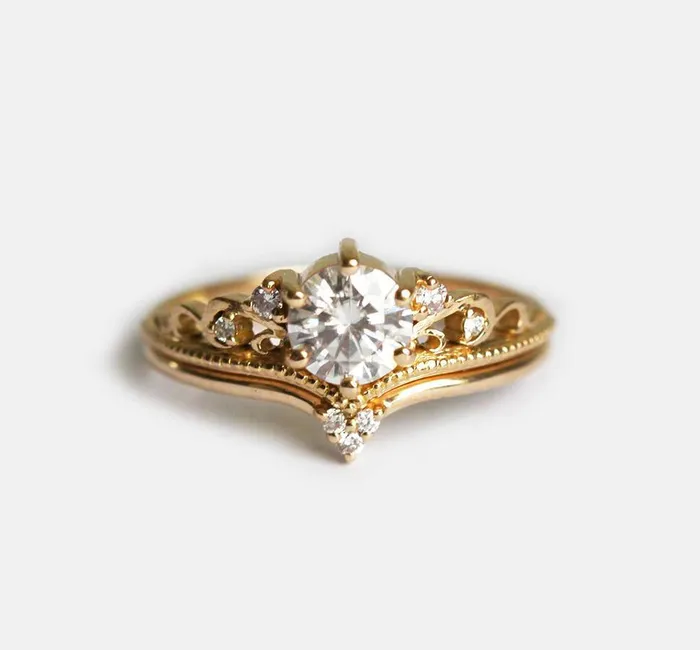 Capucinne Rings Bella Royal Diamond Ring Set