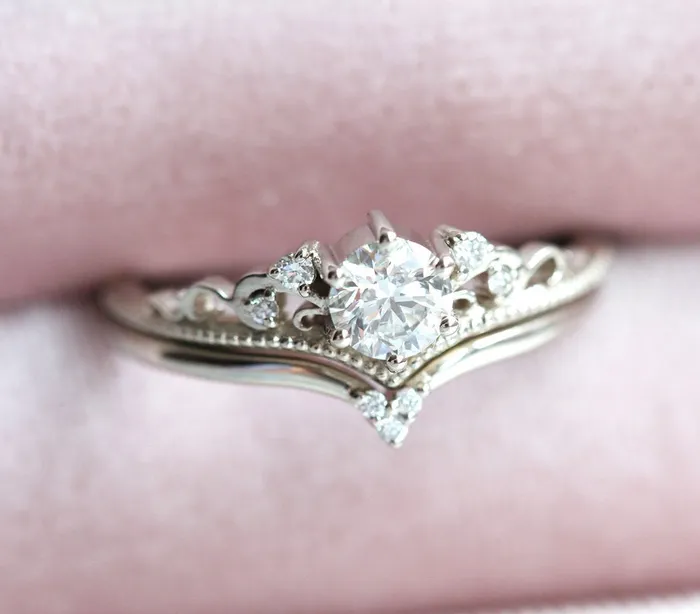 Capucinne Rings Bella Royal Diamond Ring Set