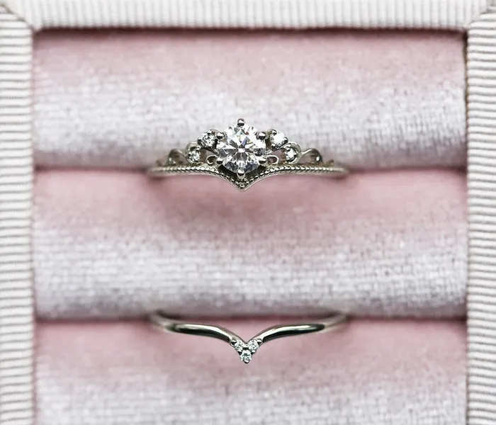 Capucinne Rings Bella Royal Diamond Ring Set