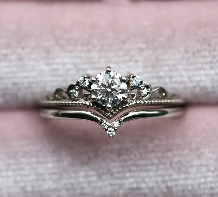 Capucinne Rings Bella Royal Diamond Ring Set