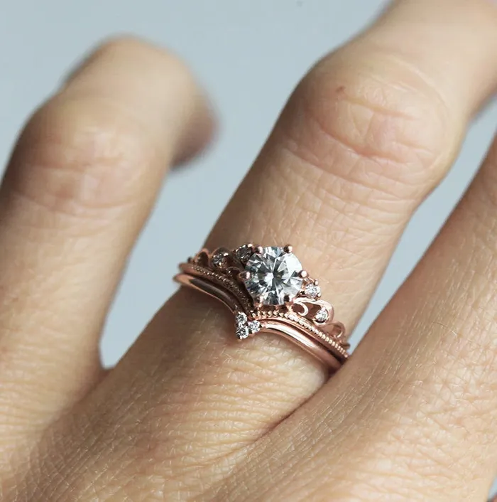 Capucinne Rings Bella Royal Diamond Ring Set