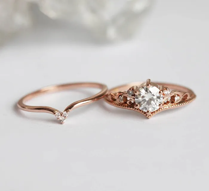 Capucinne Rings Bella Royal Diamond Ring Set