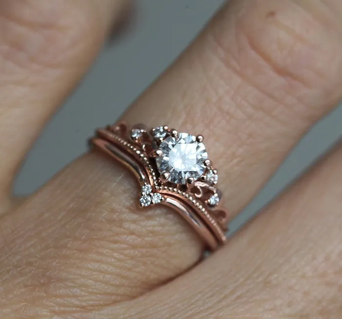 Capucinne Rings Bella Royal Diamond Ring Set