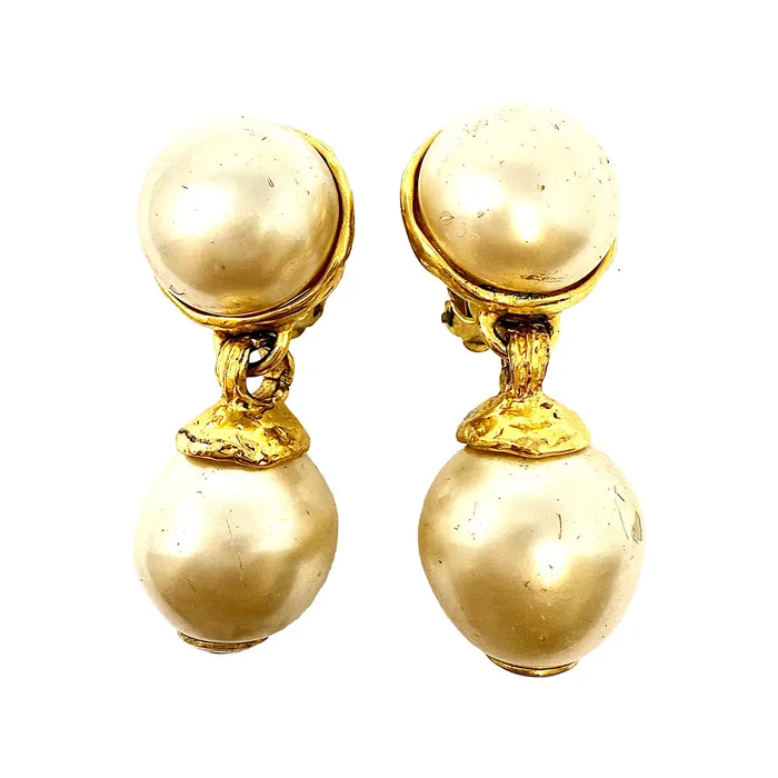 Chanel Earrings Chanel Vintage ClipOn Earrings