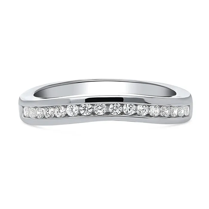 Channel CZ Eternity Ring in Sterling Silver BERRICLE Rings
