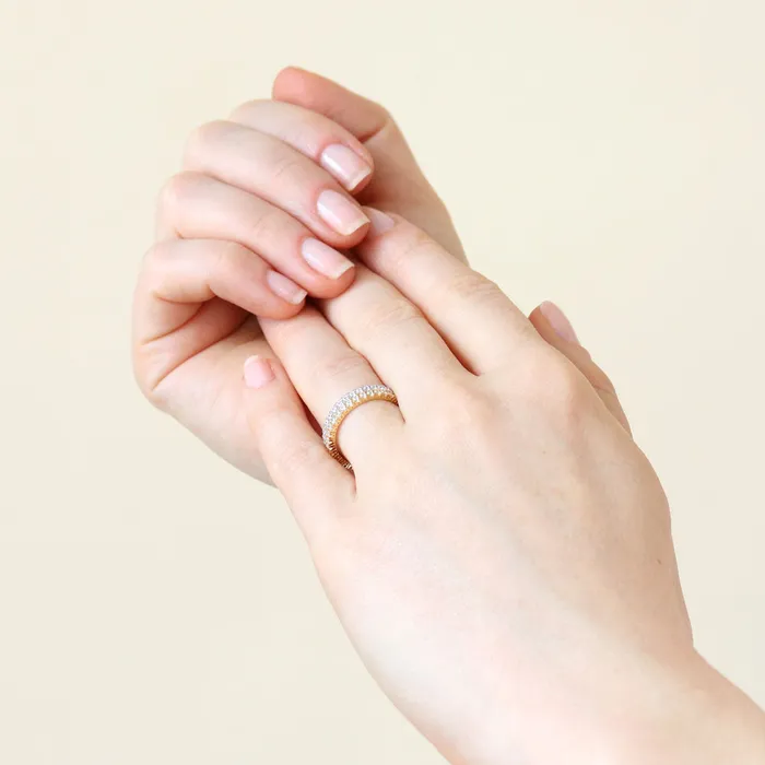 CZ Eternity Ring Set in Sterling Silver BERRICLE Rings