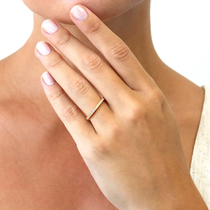 CZ Eternity Ring Set in Sterling Silver BERRICLE Rings