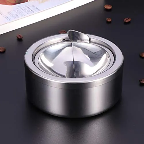 Dropshipped via Social Commerce Network Bracelets ELBME 2 Pcs Round Windproof Cigarette Ashtray Stainless Steel Tabletop Ashtray Desktop Smoking Ash Tray for Smokers Dropshipped via Social Commerce Network Bracelets ELBME 2 Pcs Round Windproof Cigarette Ashtray Stainless Steel Tabletop Ashtray Desktop Smoking Ash Tray for Smokers