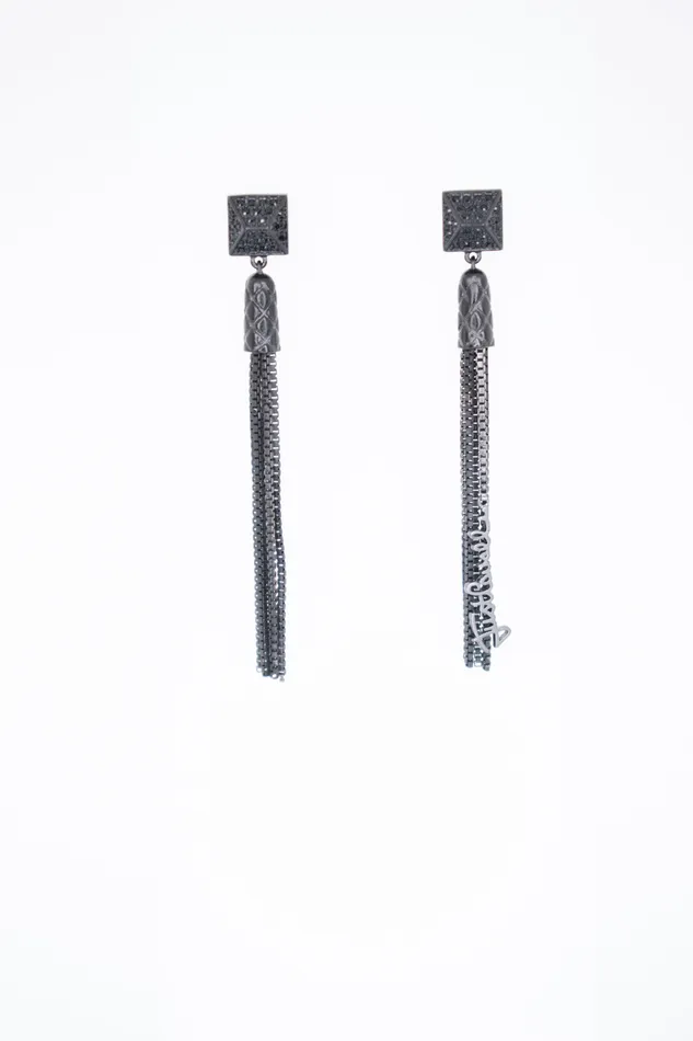 Earrings Just Cavalli Just Cavalli Earring With Gun Metal Color Earrings Just Cavalli Just Cavalli Earring With Gun Metal Color