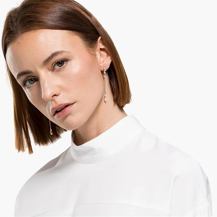 Earrings Swarovski Swarovski Attract Pierced Earrings White One Size Earrings Swarovski Swarovski Attract Pierced Earrings White One Size