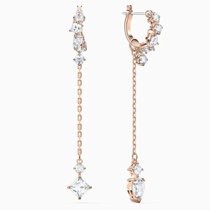 Earrings Swarovski Swarovski Attract Pierced Earrings White One Size Earrings Swarovski Swarovski Attract Pierced Earrings White One Size