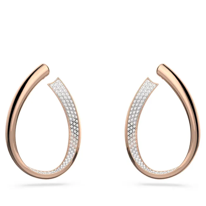 Earrings Swarovski Swarovski Exist Hoop Earrings White RoseGold tone plated Earrings Swarovski Swarovski Exist Hoop Earrings White RoseGold tone plated