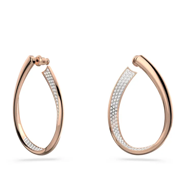 Earrings Swarovski Swarovski Exist Hoop Earrings White RoseGold tone plated Earrings Swarovski Swarovski Exist Hoop Earrings White RoseGold tone plated